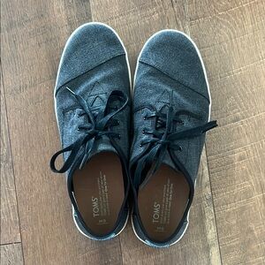 Toms Dark Gray Canvas Sneakers